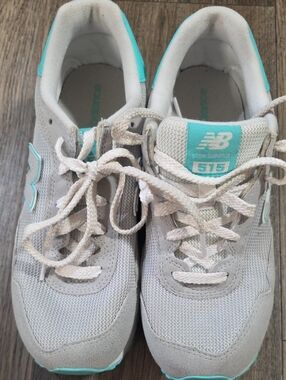 New Balance Women’s White and Light Gray Sneakers